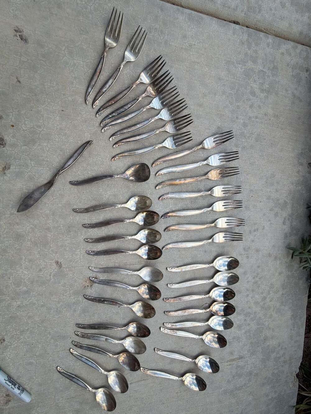 1847 Rogers Bros Vintage Leilani Silverplate Flatware Lot
